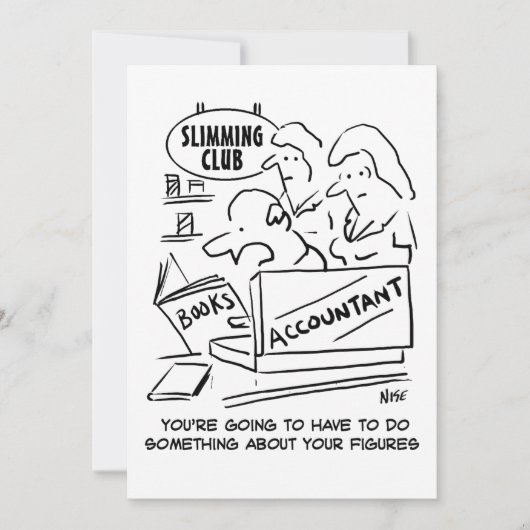 痩身クラブで会計士が帳簿をチェック シーズンカード (正面)