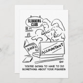 痩身クラブで会計士が帳簿をチェック シーズンカード (正面/裏面)