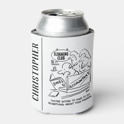 痩身クラブで会計士が帳簿をチェック 缶クーラー (缶正面)