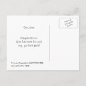 痩身クラブ成功の重量損失証明書 ポストカード (裏面)