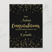 痩身クラブ成功の重量損失証明書 ポストカード (正面)