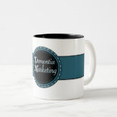 痴呆のマーケティングのマグ ツートーンマグカップ (正面右)