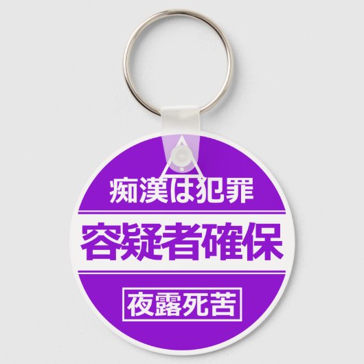 痴漢防止キーホルダー(日本語版) キーホルダー (正面)