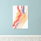 瘻孔の発達 キャンバスプリント (インサイチュ (ウッドフロア))