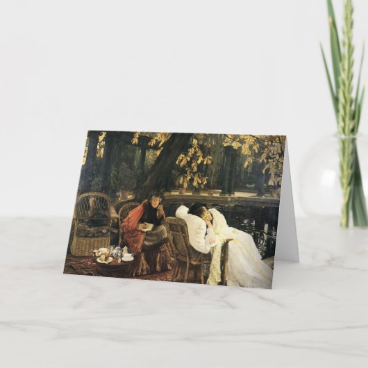 療養中の人々 - ジェームズ・ティソット - ヴィンテージアート カード (正面)