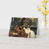 療養中の人 - ジェームズ・ティソット - ヴィンテージアート カード (黄色い花)