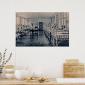 療養病床のヴィンテージ ポスター (キッチン)