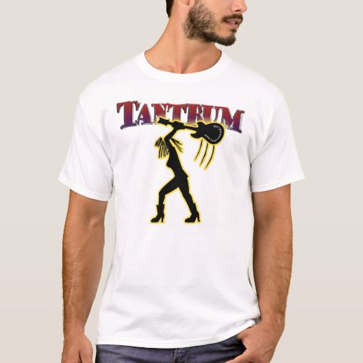 癇癪のTシャツ1のシルエット Tシャツ (正面)