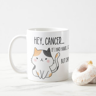 癌おもしろい患者、猫好き コーヒーマグカップ