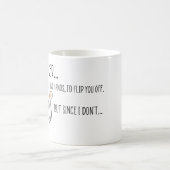 癌おもしろい患者、猫好き コーヒーマグカップ (中央)