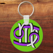 癌および《星座》乙女座PGy キーホルダー (正面)