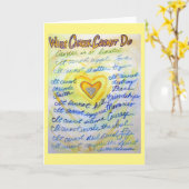 癌がアートのグリーティンカスタムグ・カードを使えないこと カード (黄色い花)