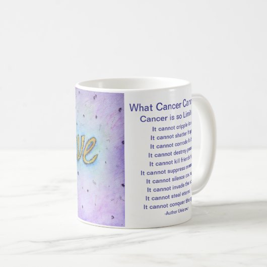 癌がコーヒーカップ信じマグを行えない コーヒーマグカップ (正面右)