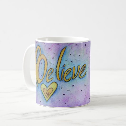 癌がコーヒーカップ信じマグを行えない コーヒーマグカップ (正面左)