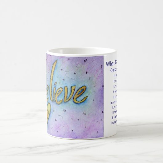 癌がコーヒーカップ信じマグを行えない コーヒーマグカップ (中央)