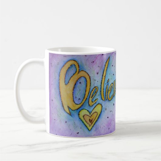 癌がコーヒーカップ信じマグを行えない コーヒーマグカップ (左)