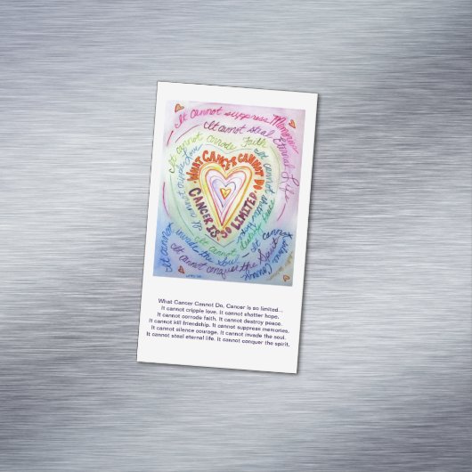 癌がハートの詩カスタム磁石 マグネット名刺 (インサイチュ)
