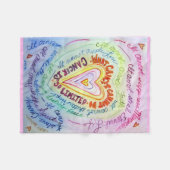 癌がハートフリース毛布を行うことができない フリースブランケット (正面(横))