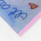 癌がハートフリース毛布を行うことができない フリースブランケット (角)