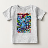 癌が天使の詩のシャツを作れないカスタムこと ベビーTシャツ (正面)