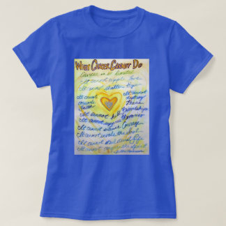 癌が天使の詩のシャツを作れないカスタムこと Tシャツ