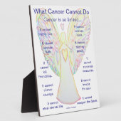 癌が詩のエンジェルアートプラークを行うことができないもの フォトプラーク (側面)