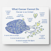 癌が詩のエンジェルアートプラークを行うことができないもの フォトプラーク (正面)