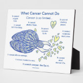 癌が詩のエンジェルアートプラークを行うことができないもの フォトプラーク (側面)