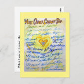 癌が詩のエンジェルアートポストカードを行うことができないこと ポストカード (正面/裏面)