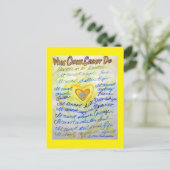 癌が詩のエンジェルアートポストカードを行うことができないこと ポストカード (スタンド正面)