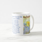 癌が詩のコーヒーマグハートカップを行うことができない コーヒーマグカップ (正面右)