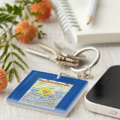 癌が詩のハートペンダントキーホルダーを行うことができない キーホルダー (正面右)