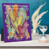 癌が詩のハート画壇を行えないこと フォトプラーク (側面)