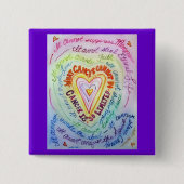 癌が詩のピンやボタンを行うことができないもの 缶バッジ (正面)