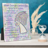 癌が詩のプラークを感動的できないこと フォトプラーク (側面)