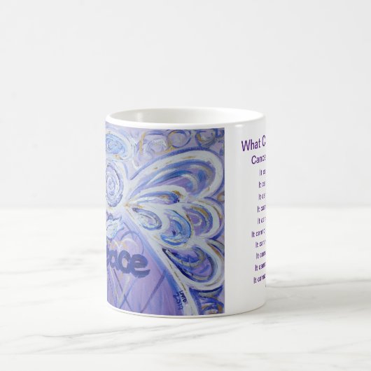 癌が詩エンジェルコーヒーカップのマグカップを行うことができない コーヒーマグカップ (中央)