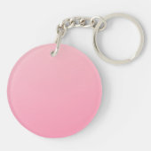 癌が間違った女の子ピンクの引用文を選んだ キーホルダー (裏面)