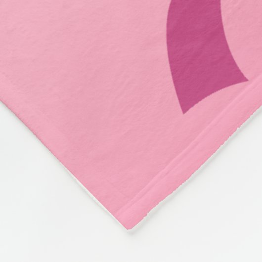 癌が間違った女の子ピンクの引用文を選んだ フリースブランケット