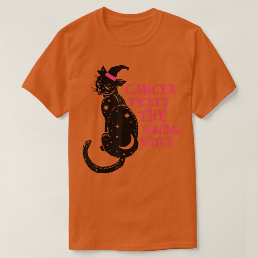 癌が間違った魔女の乳がんの温床を選んだ Tシャツ (デザイン正面)