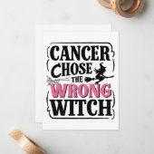 癌が間違った魔女ハロウィーン認識度を選んだ ノートカード (正面/裏面インサイチュ)