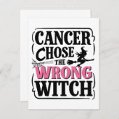 癌が間違った魔女ハロウィーン認識度を選んだ ノートカード (正面/裏面)