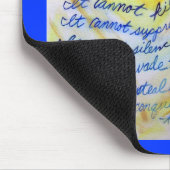 癌が青と金ゴールド文字マウスパッド マウスパッド (コーナー)