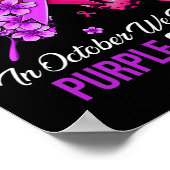 癌と家庭内暴力認識度蝶1 ポスター (角)