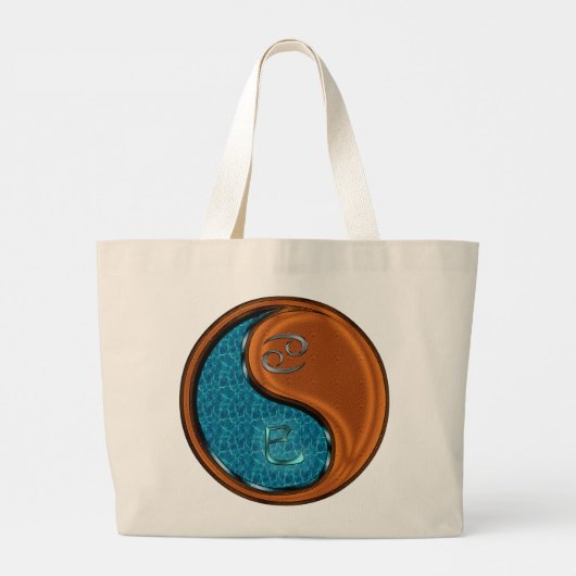 癌と木のヘビ ラージトートバッグ (裏面)