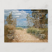 癌と病気の葉書からの自己治癒 ポストカード (正面)