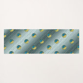 癌と金属のヘビ ヨガマット (裏面(横))