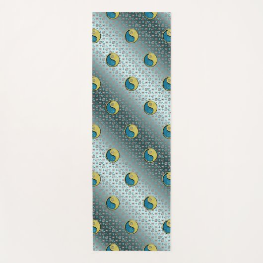 癌と金属のヘビ ヨガマット (正面)