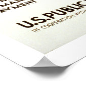 癌のカック(キャンバス)に注意する ポスター (角)