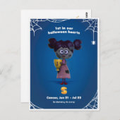 癌のハロウィーン葉書 ポストカード (正面/裏面)