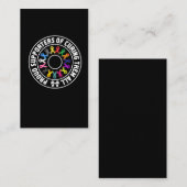 癌のリボンの認識度を治す誇りを持ったなサポータ 名刺 (正面/裏面)